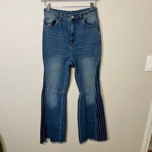 BlueB Boutique Rhinestone Embellished Flare Jeans Size S